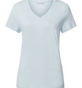 Sleep And Lounge Relaxed V-Neck Top | Delicate Blue 74842-2535